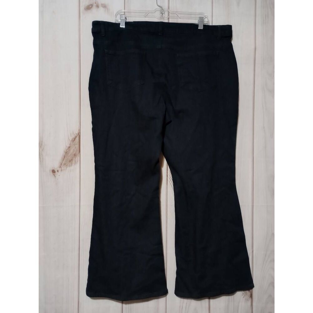 Sunrise‎ 51 Jeans Ladies plus 23 Dark Wash Wide Leg Mid Rise - Picture 2 of 7